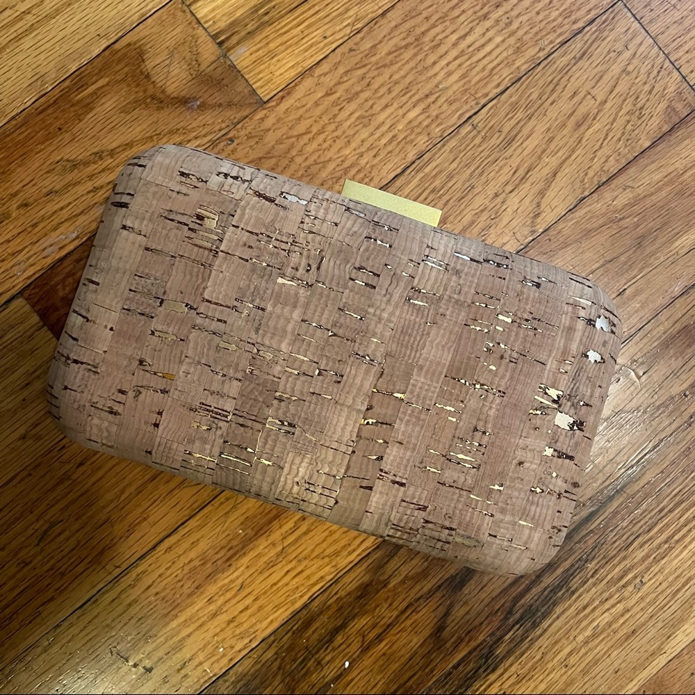 J.Crew cork clutch